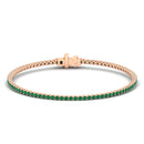 14K Rose Gold - Emerald