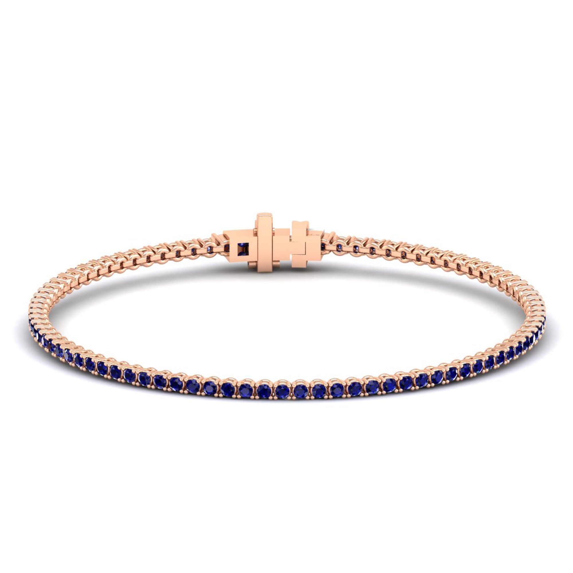 14K Rose Gold - Sapphire