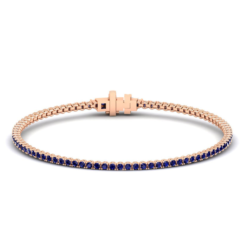 14K Rose Gold - Sapphire