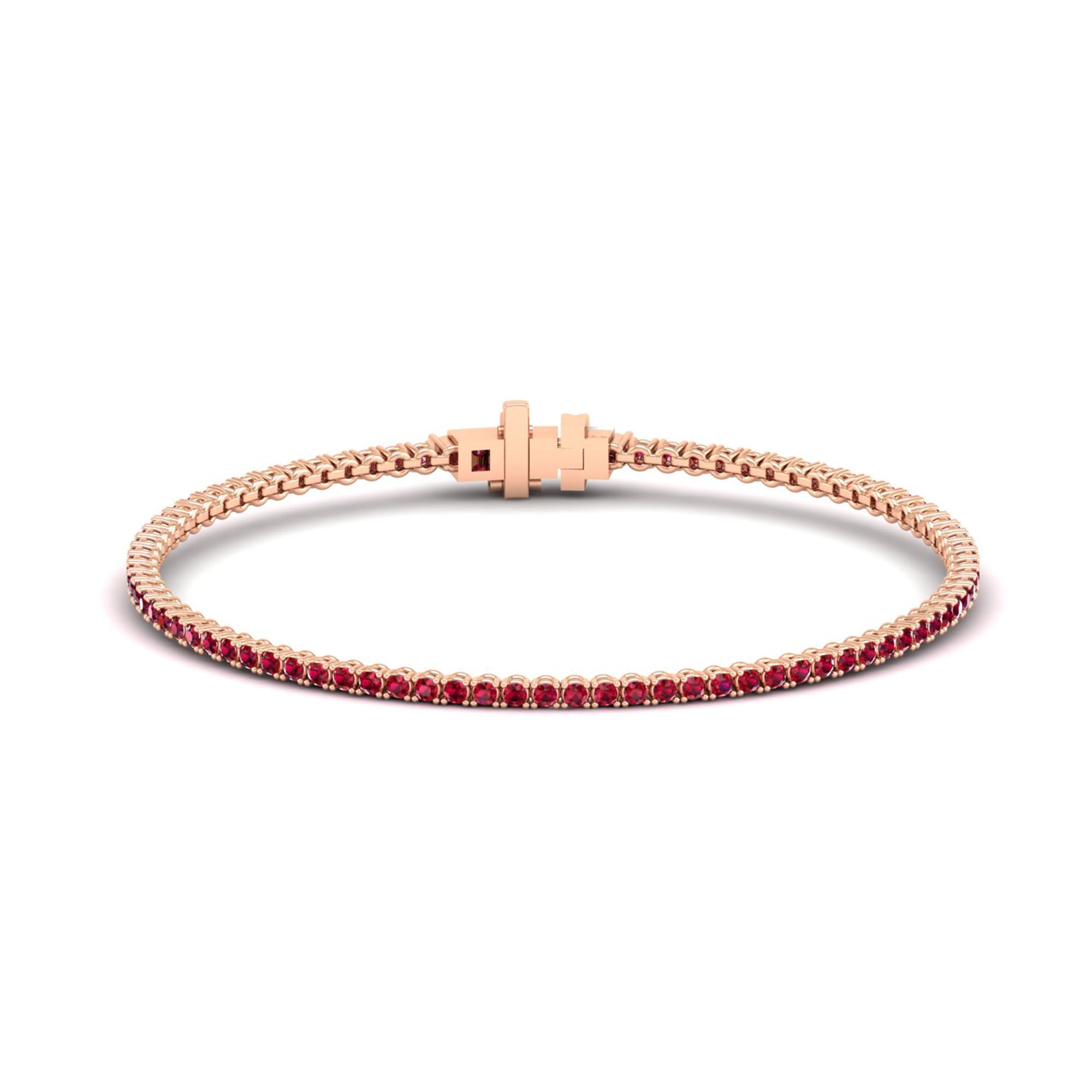 14K Rose Gold - Ruby