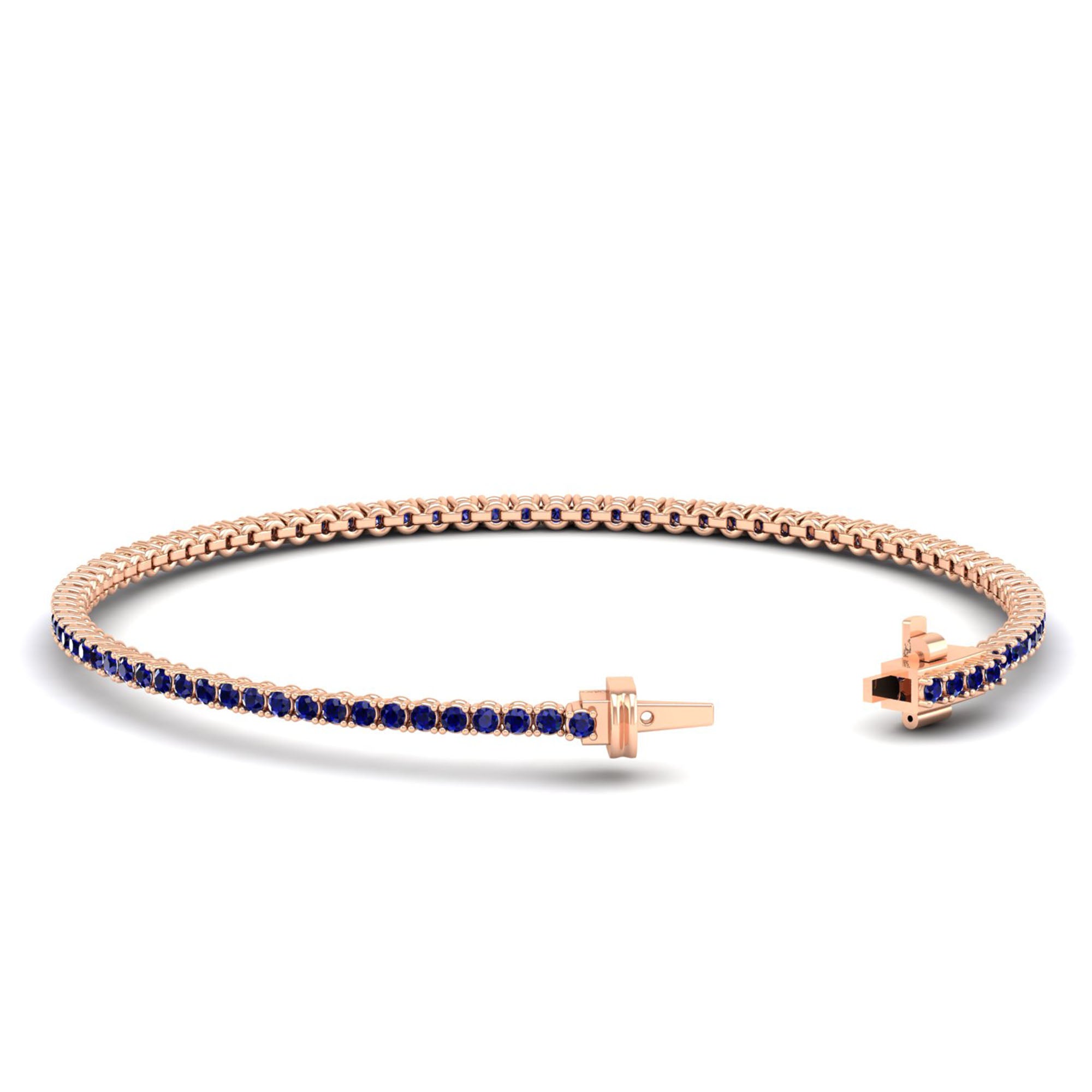 14K Rose Gold - Sapphire