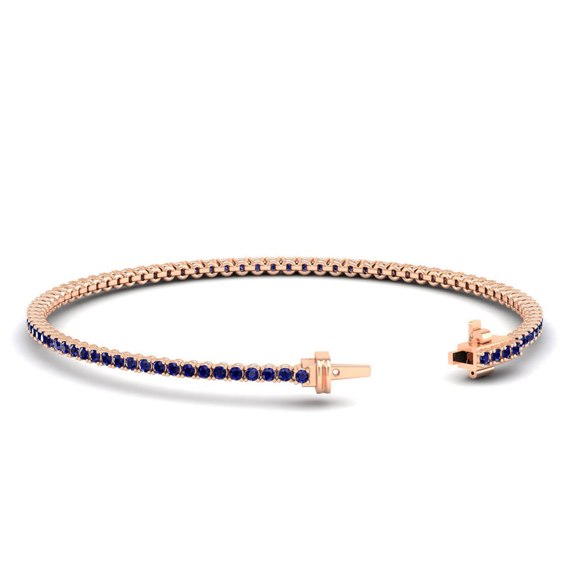 14K Rose Gold - Sapphire