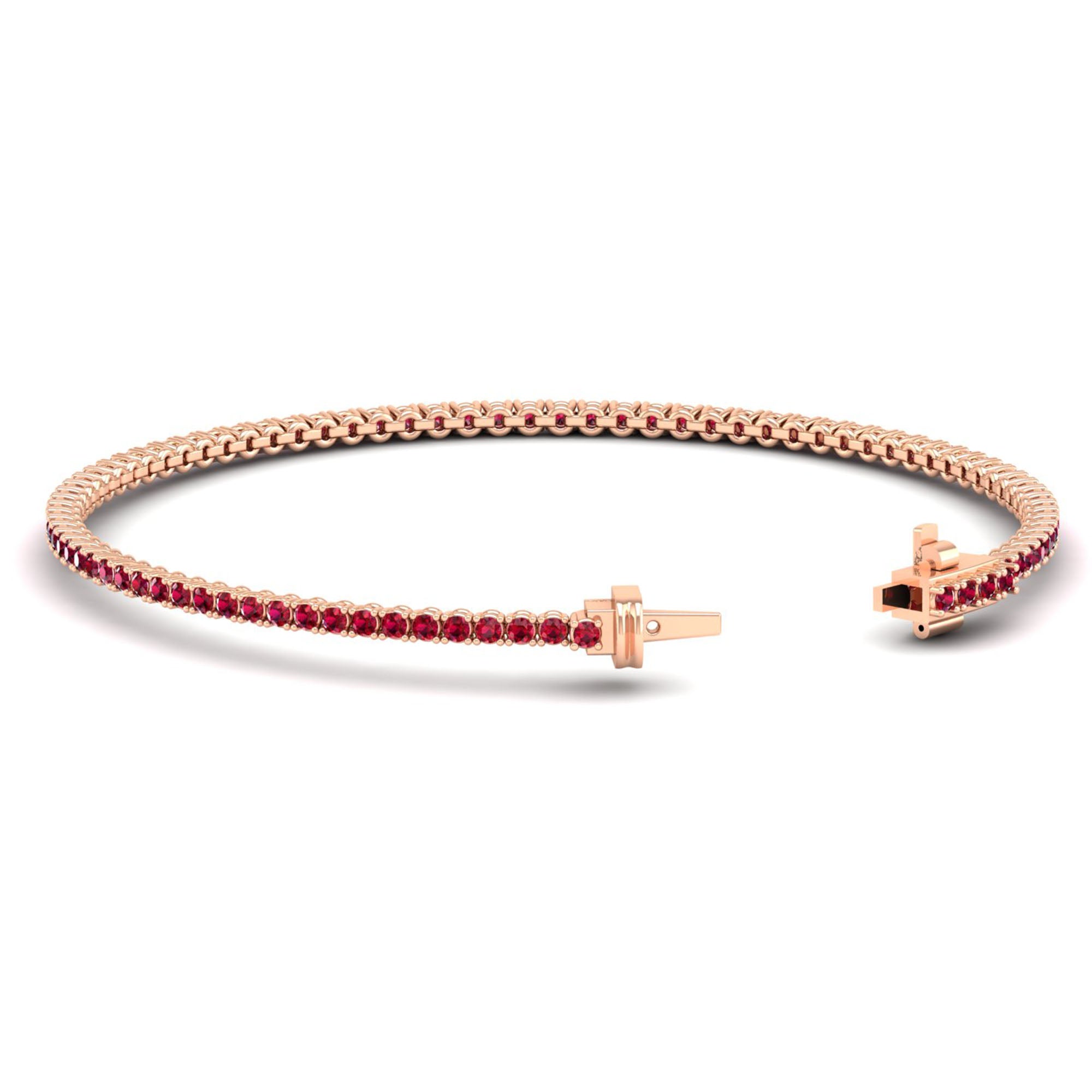 14K Rose Gold - Ruby