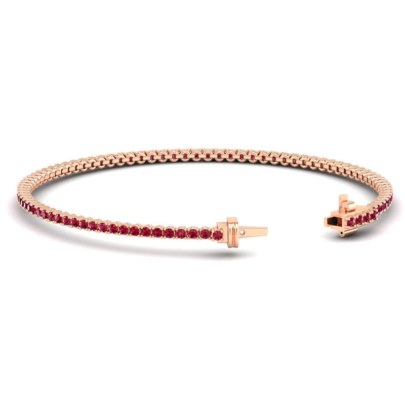 14K Rose Gold - Ruby
