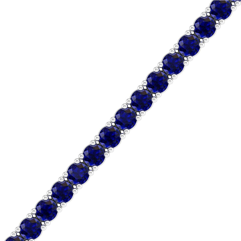 14K White Gold - Sapphire