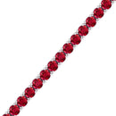 14K White Gold - Ruby