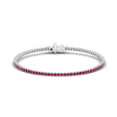 14K White Gold - Ruby