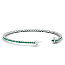 14K White Gold - Emerald