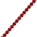 14K Yellow Gold - Ruby