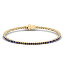 14K Yellow Gold - Sapphire
