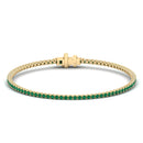 14K Yellow Gold - Emerald