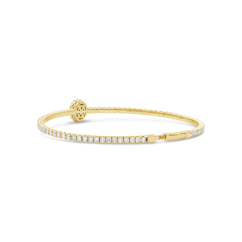 14K Yellow Gold - Emerald