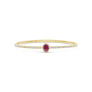 14K Yellow Gold - Ruby