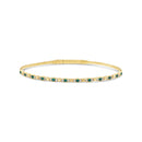 14K Yellow Gold - Emerald