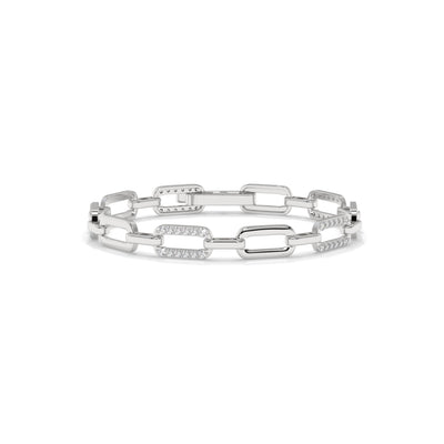 Paperclip Lab Diamond Bracelet