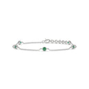 14K White Gold - Emerald