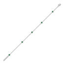 14K White Gold - Emerald