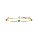 14K Yellow Gold - Emerald