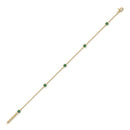 14K Yellow Gold - Emerald