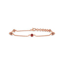 14K Rose Gold - Ruby