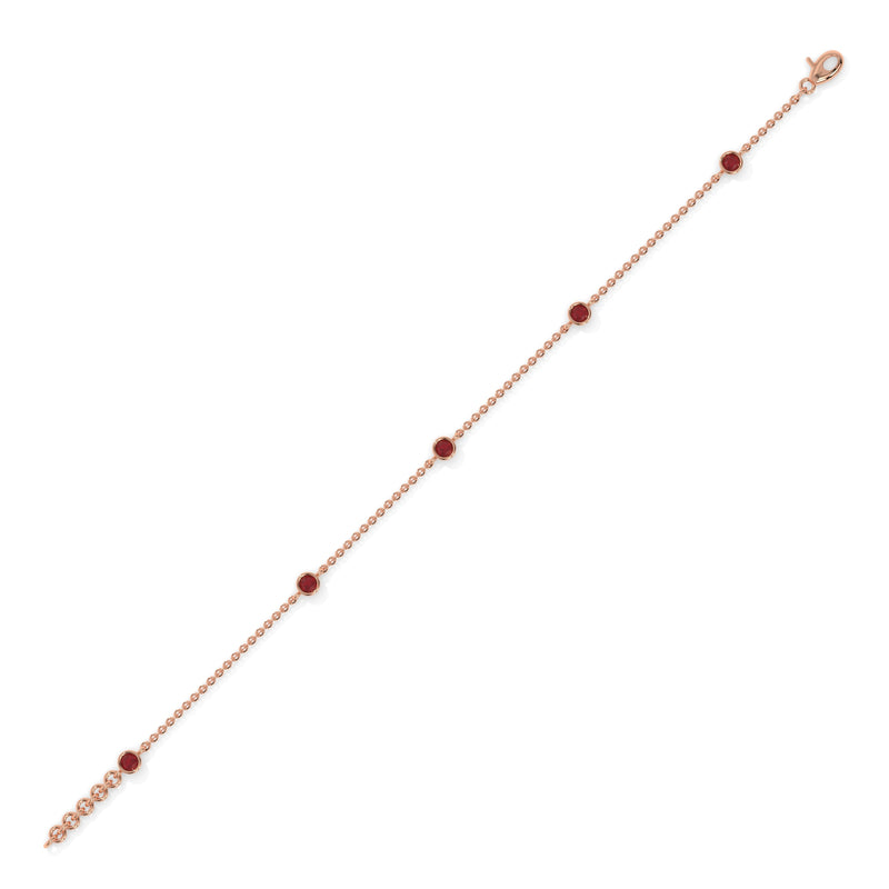 14K Rose Gold - Ruby