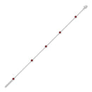 14K White Gold - Ruby