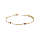 14K Yellow Gold - Ruby