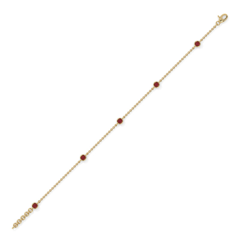 14K Yellow Gold - Ruby
