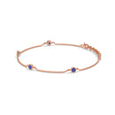 14K Rose Gold - Sapphire