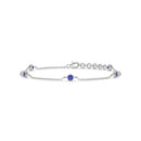 14K White Gold - Sapphire