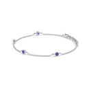 14K White Gold - Sapphire