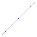 14K White Gold - Sapphire