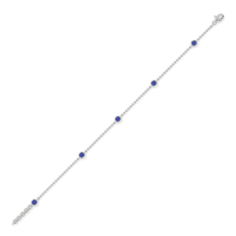 14K White Gold - Sapphire