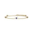 14K Yellow Gold - Sapphire