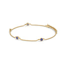 14K Yellow Gold - Sapphire