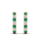 14K Rose Gold - Emerald