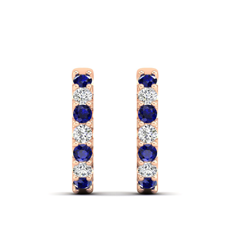 14K Rose Gold - Sapphire