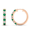 14K Rose Gold - Emerald