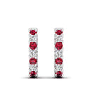 14K White Gold - Ruby