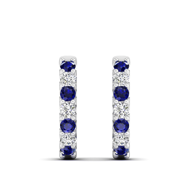 14K White Gold - Sapphire