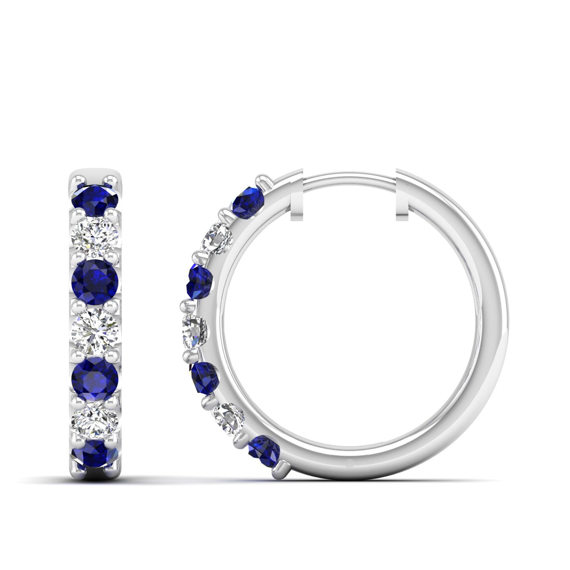 14K White Gold - Sapphire