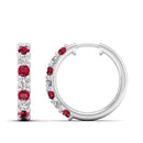 14K White Gold - Ruby