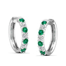 14K White Gold - Emerald