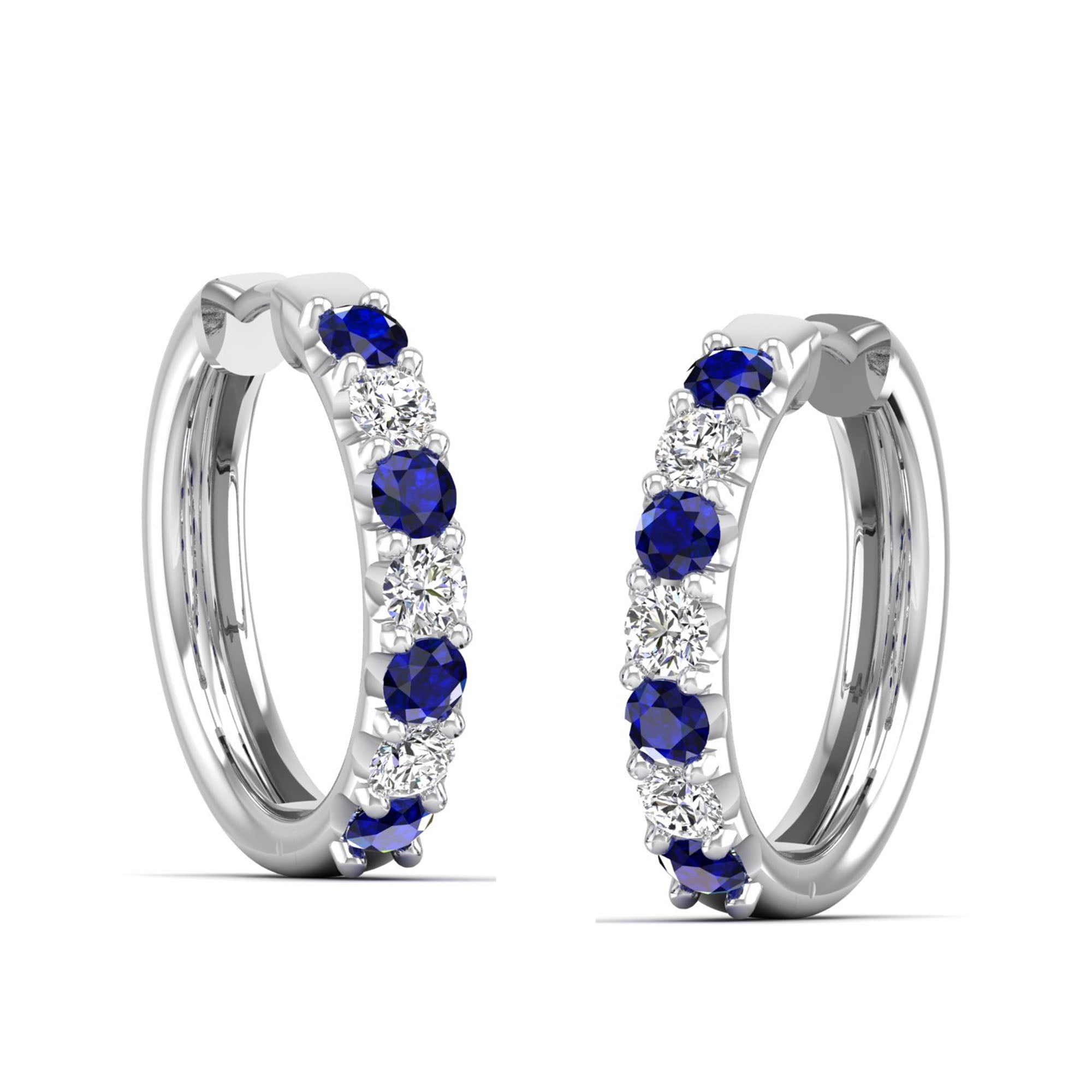 14K White Gold - Sapphire