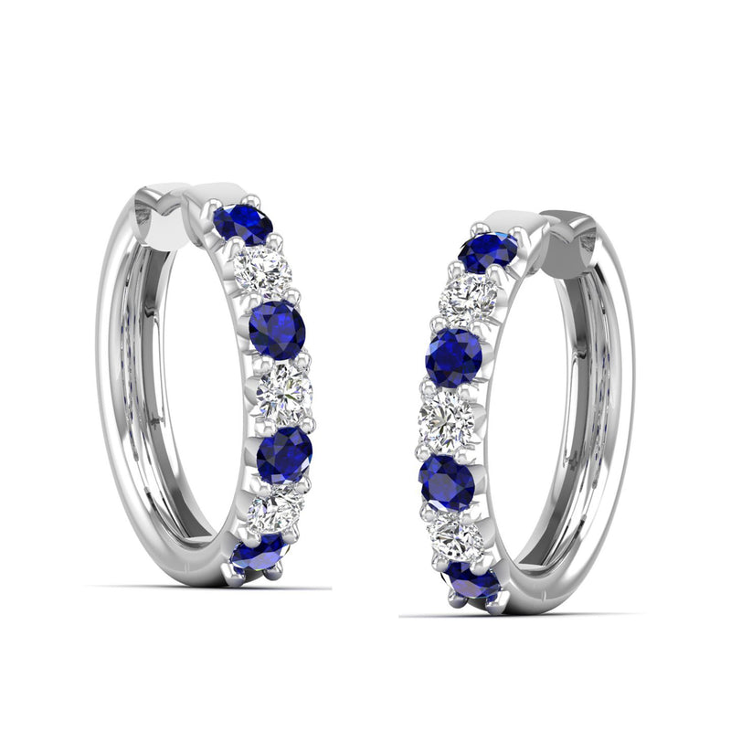 14K White Gold - Sapphire