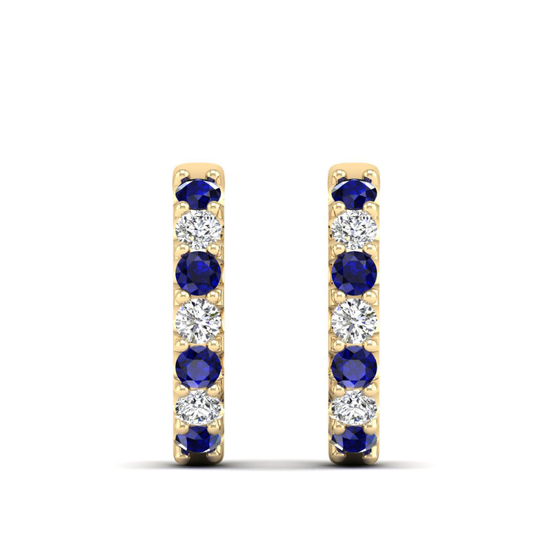 14K Yellow Gold - Sapphire