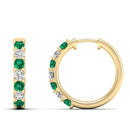 14K Yellow Gold - Emerald