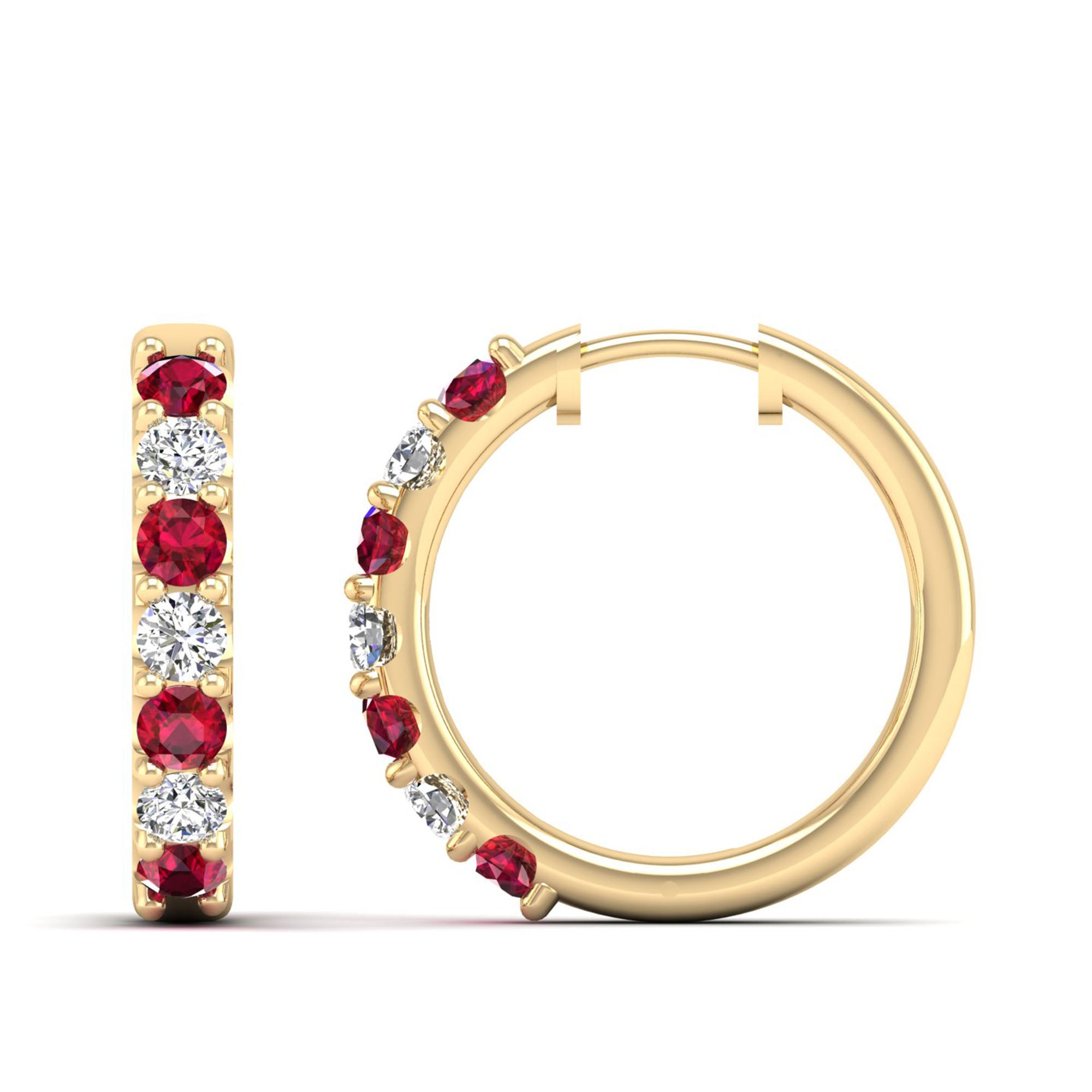 14K Yellow Gold - Ruby