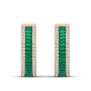 14K Rose Gold - Emerald