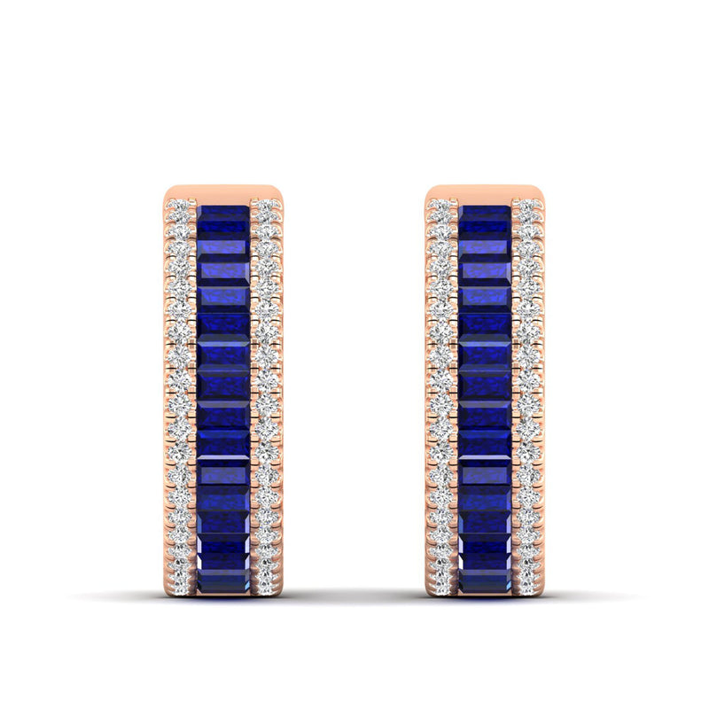 14K Rose Gold - Sapphire